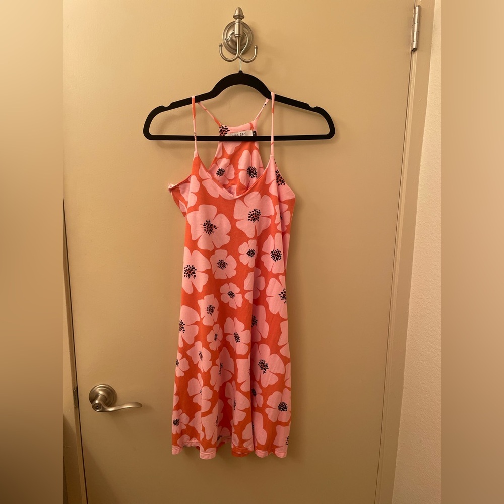 Ava Sky The Girl From Ipanema Pink Floral Burst Dress